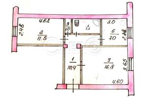 квартира по адресу Корнея Речмедило ул. (Ракитина), 23