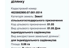 участок по адресу 