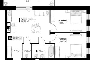 квартира по адресу Филиппа Орлика ул., 51