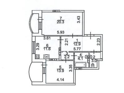 квартира по адресу Петра Калнишевського ул. (Михайла Майорова), 7