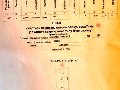 комната по адресу Деревлянская ул. (Якира), 19