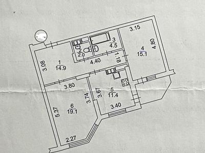 квартира за адресою Олени Пчілки вул., 2