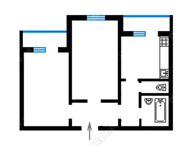 квартира по адресу Героев Днепра ул., 9