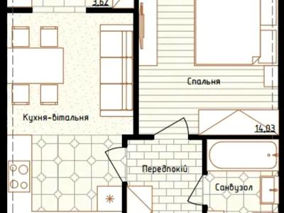 квартира за адресою Михайла Максимовича вул. (Онуфрія Трутенка), 26-Б