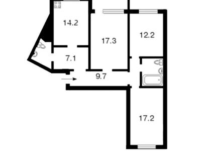 квартира за адресою Петра Григоренка просп., 12