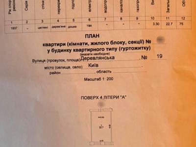 квартира за адресою Київ, Деревлянська вул. (Якіра), 19