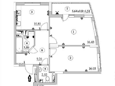 квартира за адресою Сім'ї Кульженків вул. (Петра Дегтяренка), 33