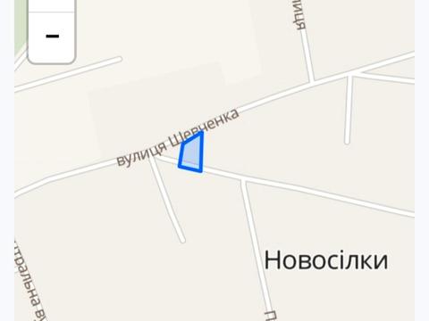 ділянка за адресою с. Новосілки, Шевченка, 1