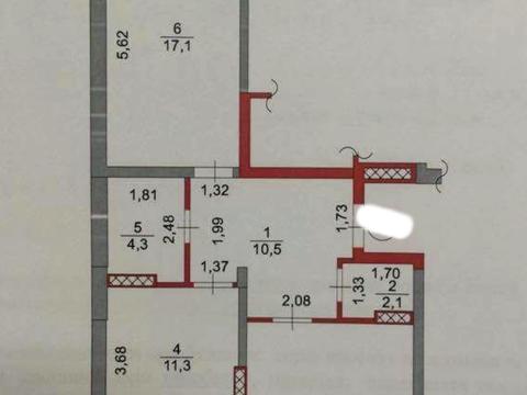 квартира по адресу Метрологическая ул., 11-В