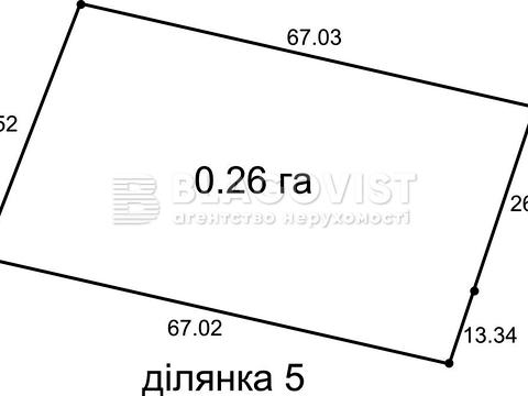 ділянка за адресою смт. Гостомель, Вишнева вул.