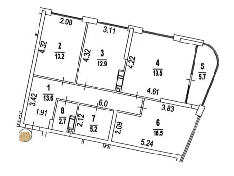 квартира по адресу Днепровская набережная ул., 15-К