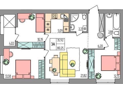 квартира по адресу Королёва ул., 9