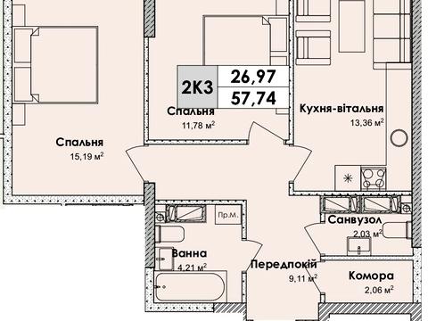 квартира за адресою Миколи Бажана просп., 17