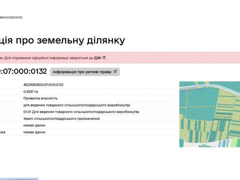 ділянка за адресою 