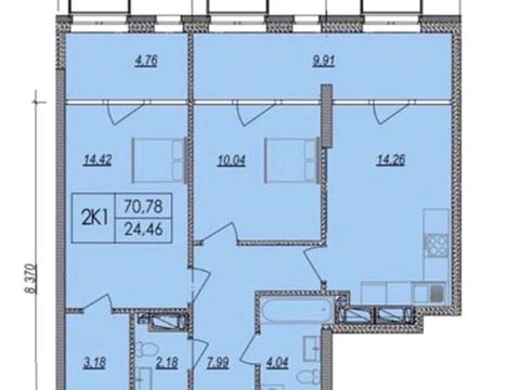 квартира за адресою Миколи Бажана просп., 17-Б