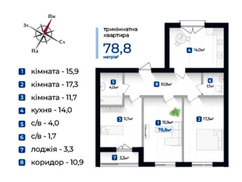 квартира за адресою Довженка, 31