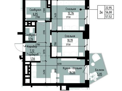 квартира по адресу Малоголосковская ул., 12
