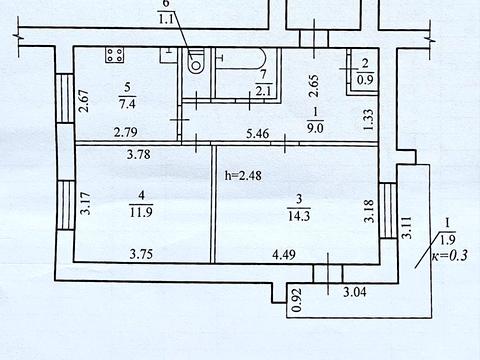 квартира по адресу Строителей ул., 15-А