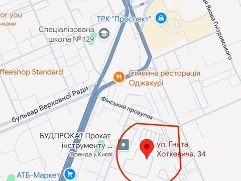 ділянка за адресою Київ, Гната Хоткевича вул. (Червоногвардійська), 34