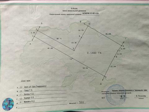 участок по адресу с. Черниев, Грушевського