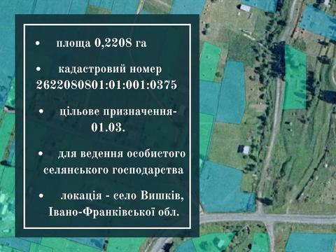 ділянка за адресою с. Вишків, 