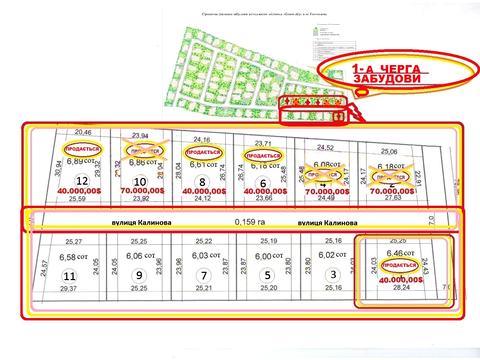 участок по адресу Калиновая