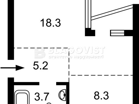 квартира за адресою Набережно-Рибальська дорога вул., 1