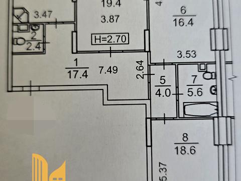 квартира за адресою Степана Рудницького вул. (Академіка Вільямса), 3/7