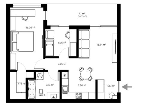 квартира за адресою Квітневий пров., 1
