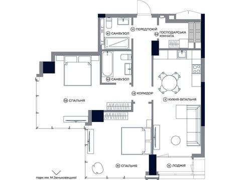 квартира за адресою Антоновича вул. (Горького), 136