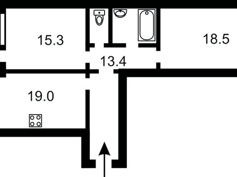 квартира по адресу Воздухофлотский просп. (Повітрофлотський), 56