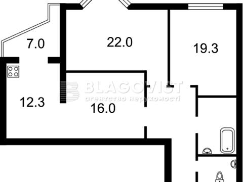 квартира по адресу Евгения Коновальца ул. (Щорса), 32-В