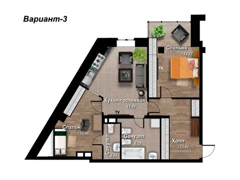 квартира за адресою Фонтанська дорога вул. (Перекопской дивизии улица), 124