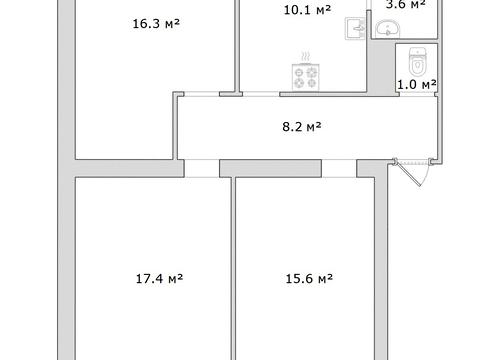 квартира за адресою Тиверський пров. (Сериківський), 2