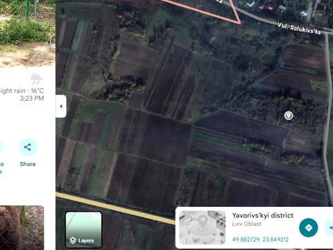 ділянка за адресою 