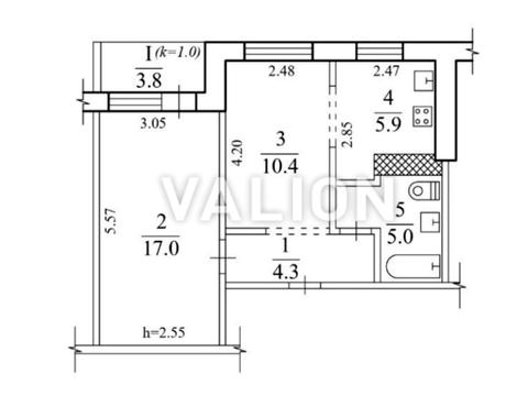 квартира по адресу Левка Лукьяненко ул. (Маршала Тимошенко), 4-А