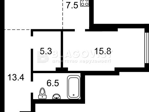 квартира по адресу Василия Тютюнника ул. (Анрі Барбюса), 37/1