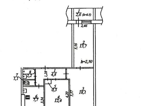 квартира по адресу Штабной пер., 1