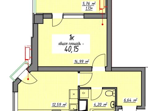 квартира по адресу Курортный пер., 1-А