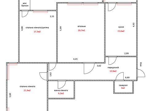 квартира за адресою Валерія Лобановського просп. (Червонозоряний), 6-А