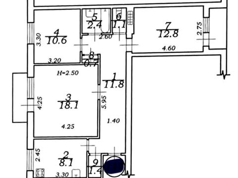 квартира по адресу Аркадиевский пер., 4