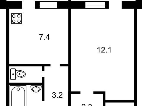 квартира по адресу Вахтанга Кикабидзе ул. (Булгакова), 6-А