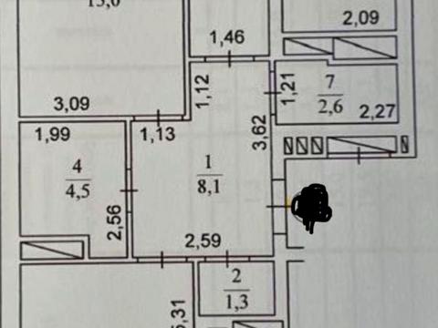 квартира за адресою Олеся Бердника вул., 1-В