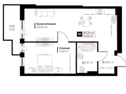 квартира по адресу 500-летия Сечи ул., 1