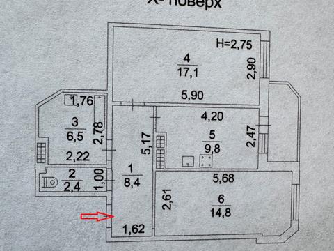 квартира по адресу Евгения Чикаленко ул., 58а