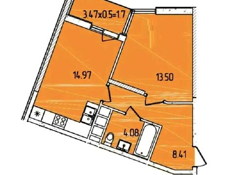 квартира по адресу Краснова ул., 3