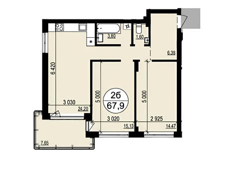 квартира за адресою Бічна Львівська вул., 92