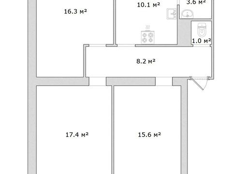 квартира за адресою Тиверський пров. (Сериківський), 6