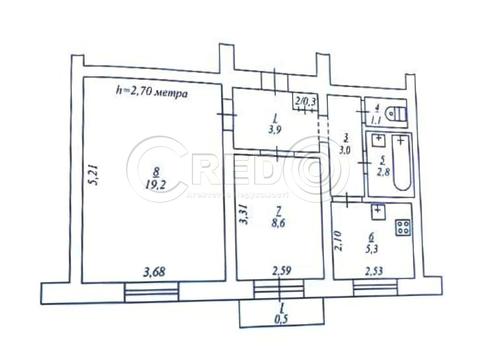квартира по адресу Вахи Арсанова ул. (Рокоссовского), 1