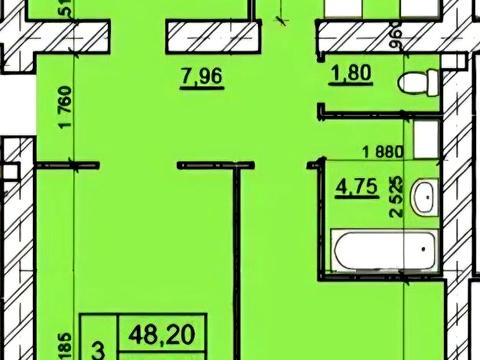 квартира за адресою Романа Шухевича вул. (Курчатова), 8/4